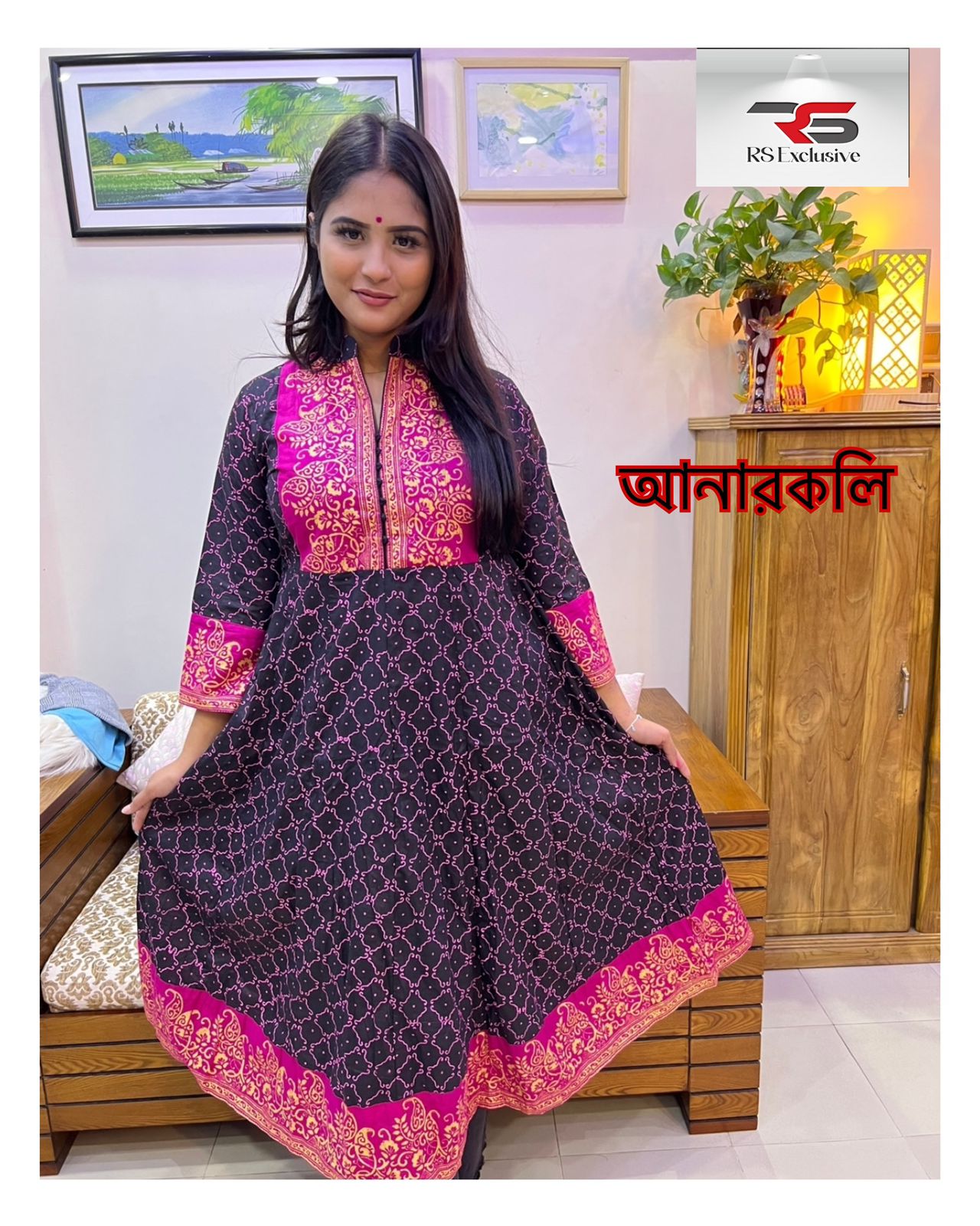 আনার কলি-Block print For Women AK-11