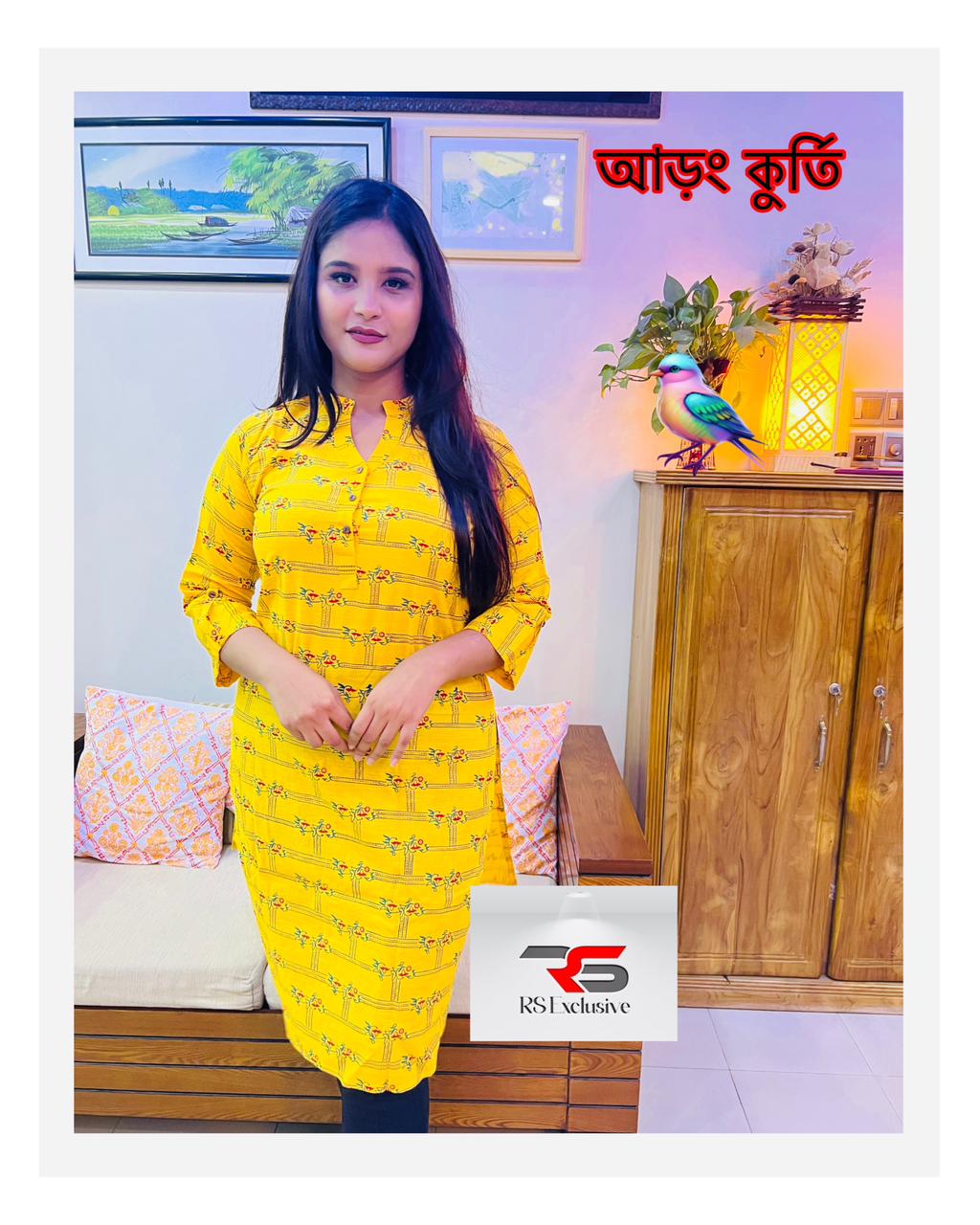 আড়ং কুর্তি-Block print For Women AR-11